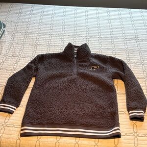 Purdue Boxercraft Charcoal Gray Fleece Pullover